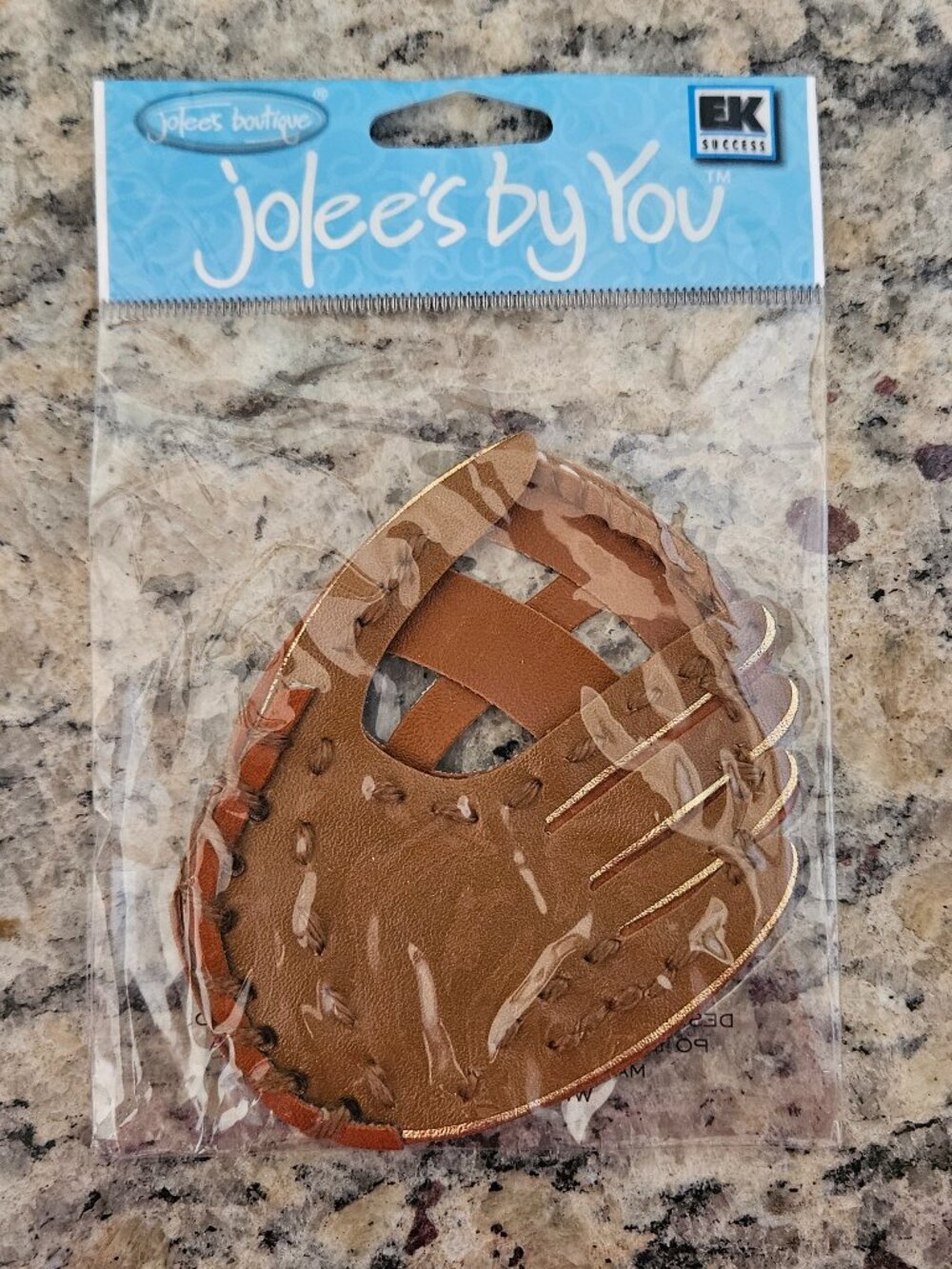 RARE JOLEE'S BY YOU BOUTIQUE BASEBALL GLOVE MITT SCRAPBOOKING SPORTS STICKERS